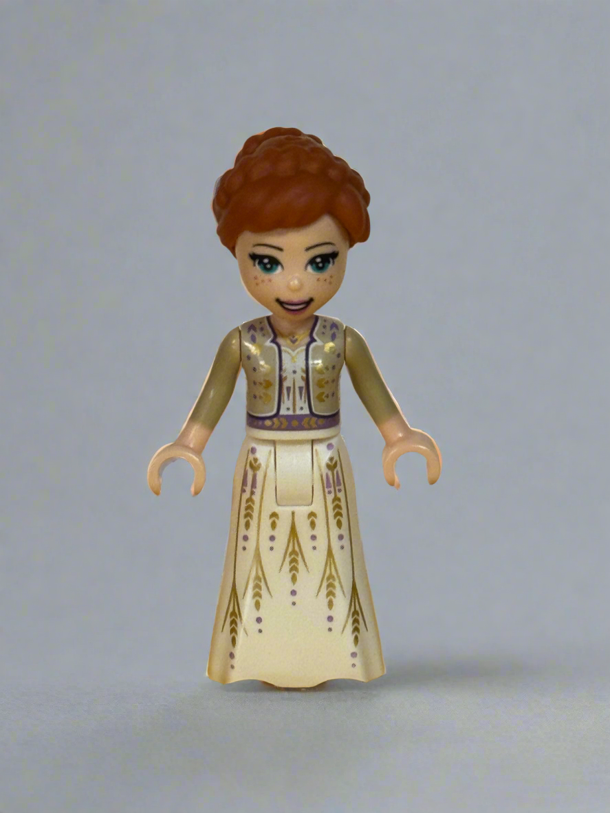 Anna - White Dress, Tan Shrug, Bow